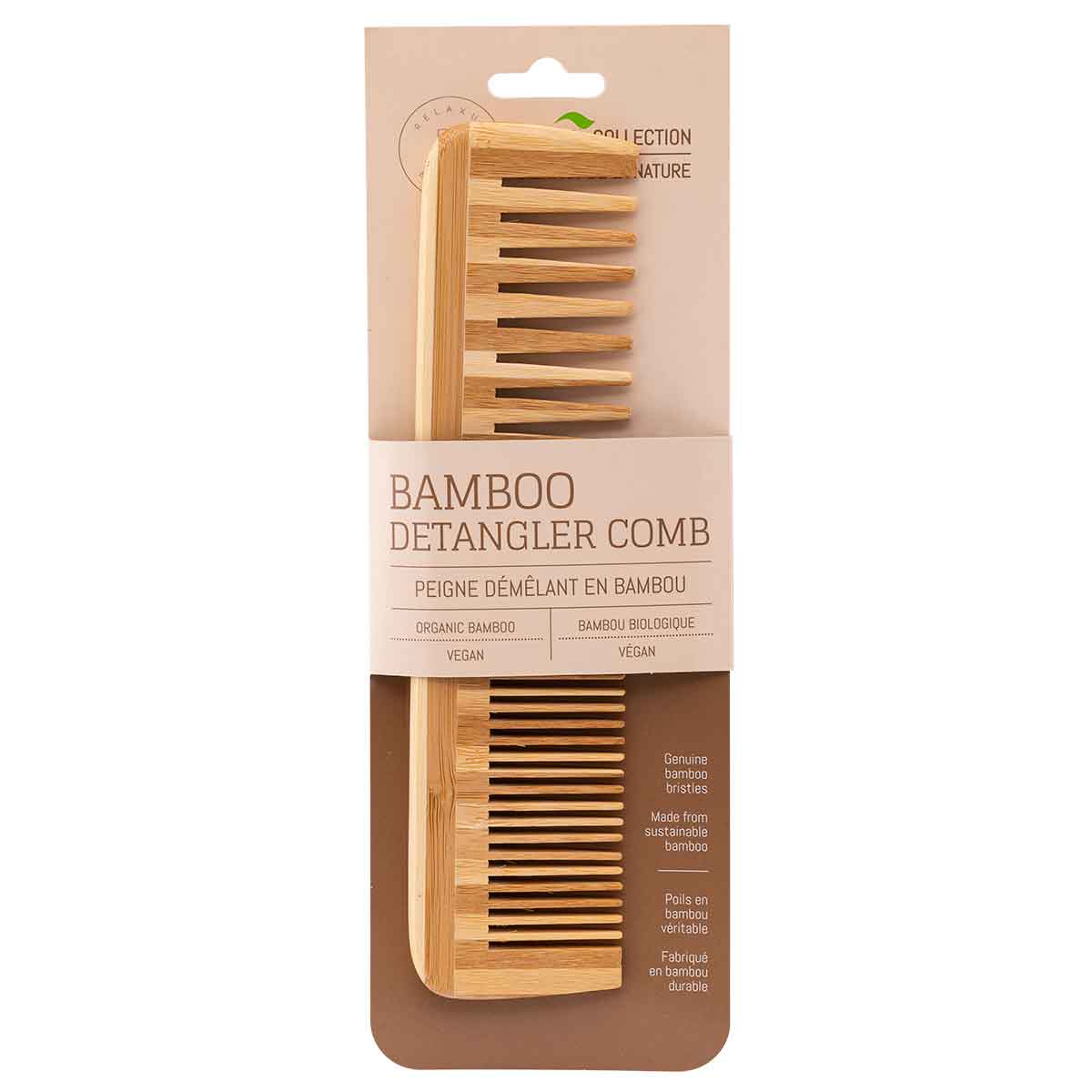 Bamboo Detangler Comb