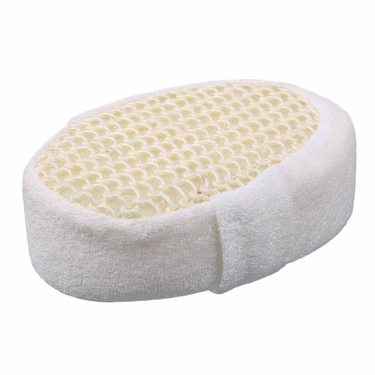 2-in-1 Luxe Sisal, Soft Bamboo Scrub & Sponge with Strap