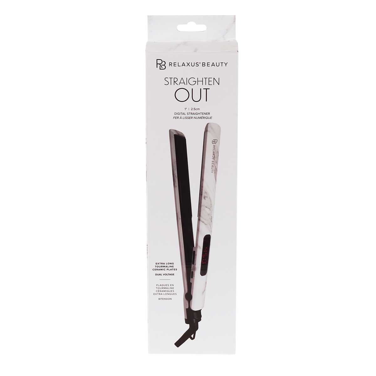 Straighten Out Digital Straightener - White Marble - Almost Perfect