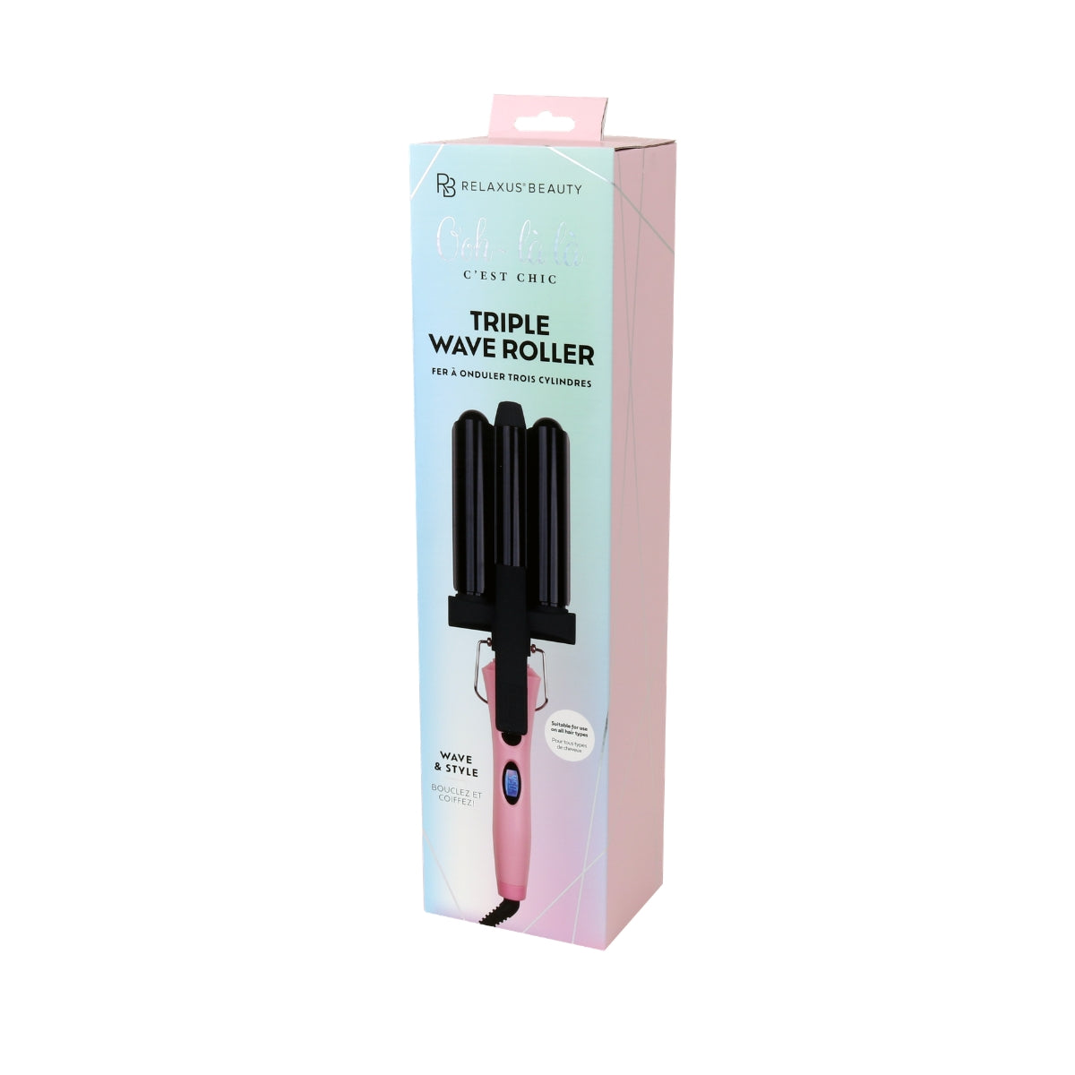 Triple Wave Roller - Pink Blush