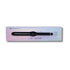 Viva Style Pro 1.25" Clipless Curling Wand | Professional 100% Ceramic Wand (Black & Rose Gold)