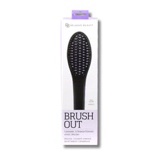Brush Out Ceramic Ionic Straightening Brush | Anti-Frizz One Pass Technology (Ultraviolet)