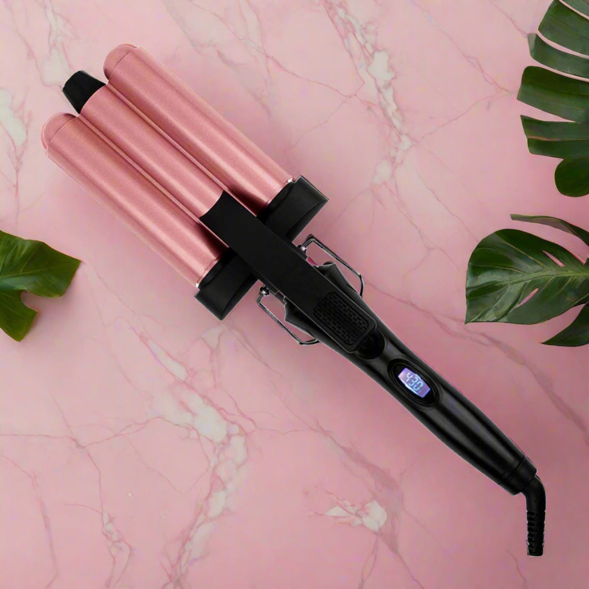 Black & Rose Gold Triple Wave Roller