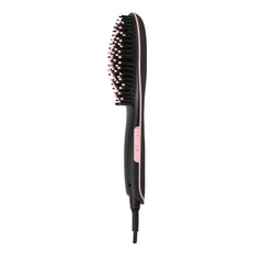 Brush Out Ceramic Ionic Straightening Brush | Anti-Frizz One Pass Technology (Pink Blush)